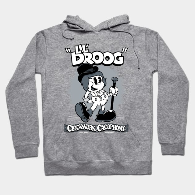 Lil Droog - Rubberhose Vintage Cartoon Clockwork Hoodie by Nemons